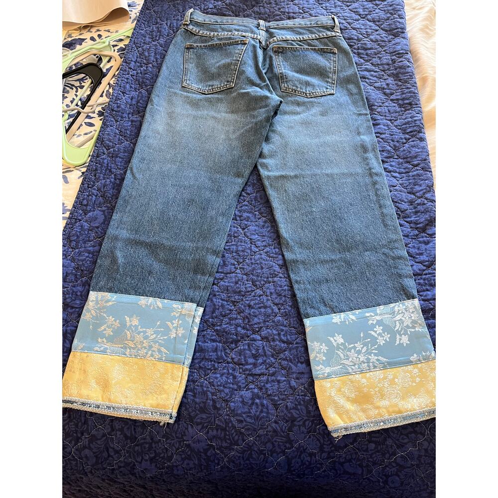 Scott Clothing Co. | Women's Size M Jeans w/Tapestry Trim - Picture 2 of 6
